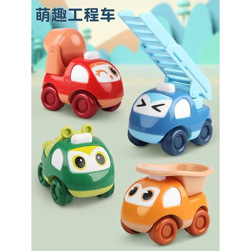 

Children's inertia engineering car, baby dump truck, excavator, small car, mixer trailer toy, 1-2 years old