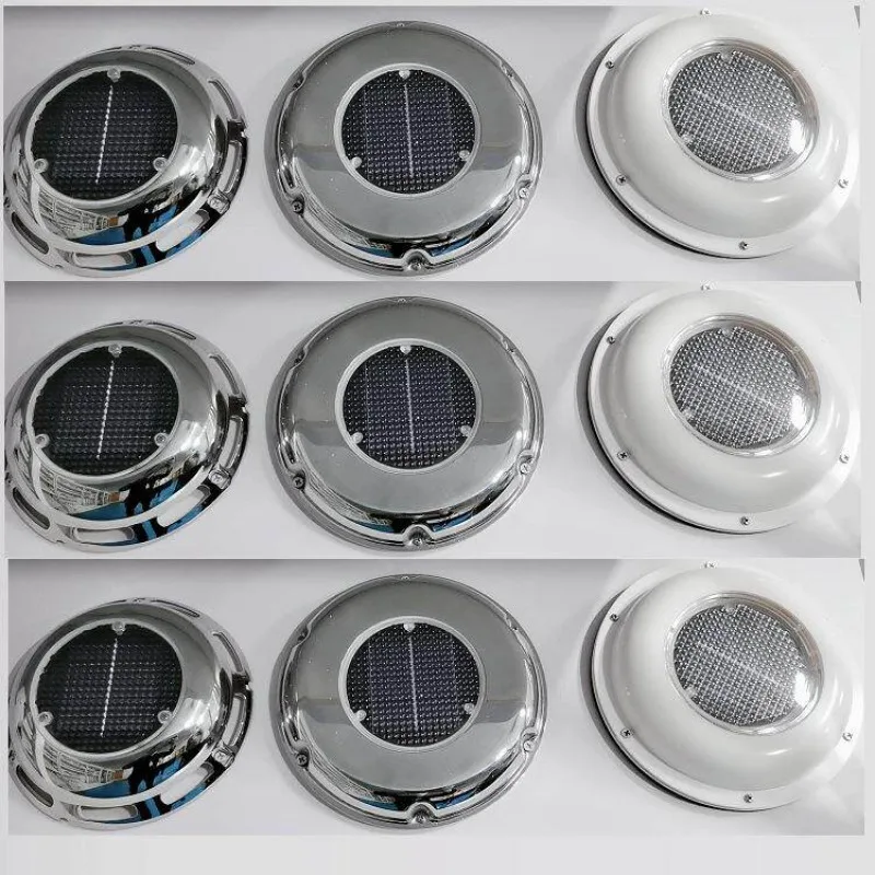 ABS Ventilated RV Marine Stainless Steel 304 Solar Exhaust Fan Yacht RV Solar Ventilater