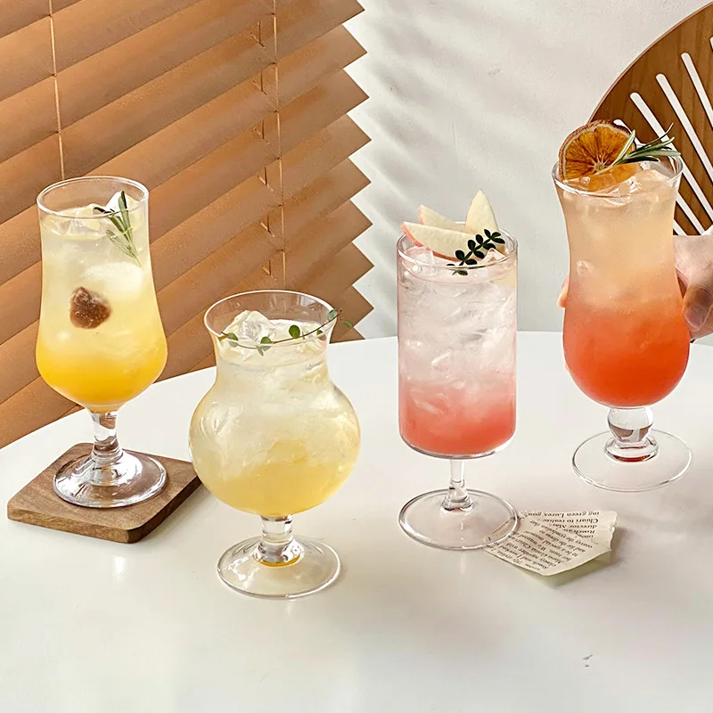 

Ins Juice Cup Internet Celebrity Glass Drink Cup Drink Milkshake Milk Tea Cup Creative Tall Cup Fruit Tea Cup