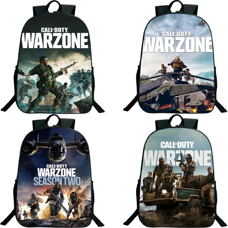 

Game Call Of Duty Warzone Backpacks Children Bookbags 16 Inch Mochila Teenage School Bags Girls Boys Rucksack Travel Knapsack