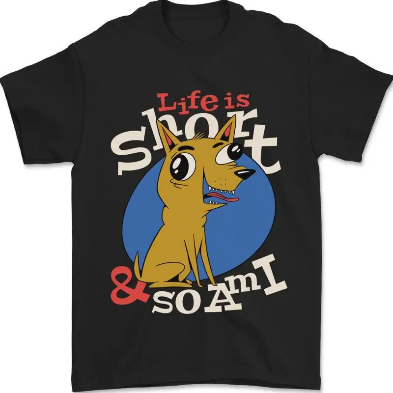 Leben Ist Kurz Chihuahua Hund Herren 100% Baumwoll T shirt