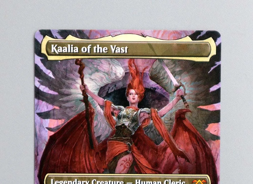 Kaalia of the Vast Foil/Holo TCG الوكيل السحري الأسود أعلى جودة الوكيل أوراق اللعب جمع مجلس لعبة بطاقات التداول