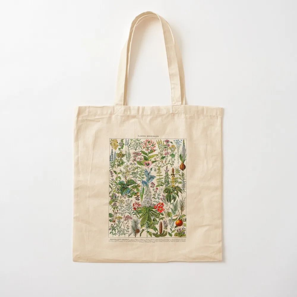 medicinal plants (plantes medicinales) white/transparent background Tote Bag custom bags Women bags