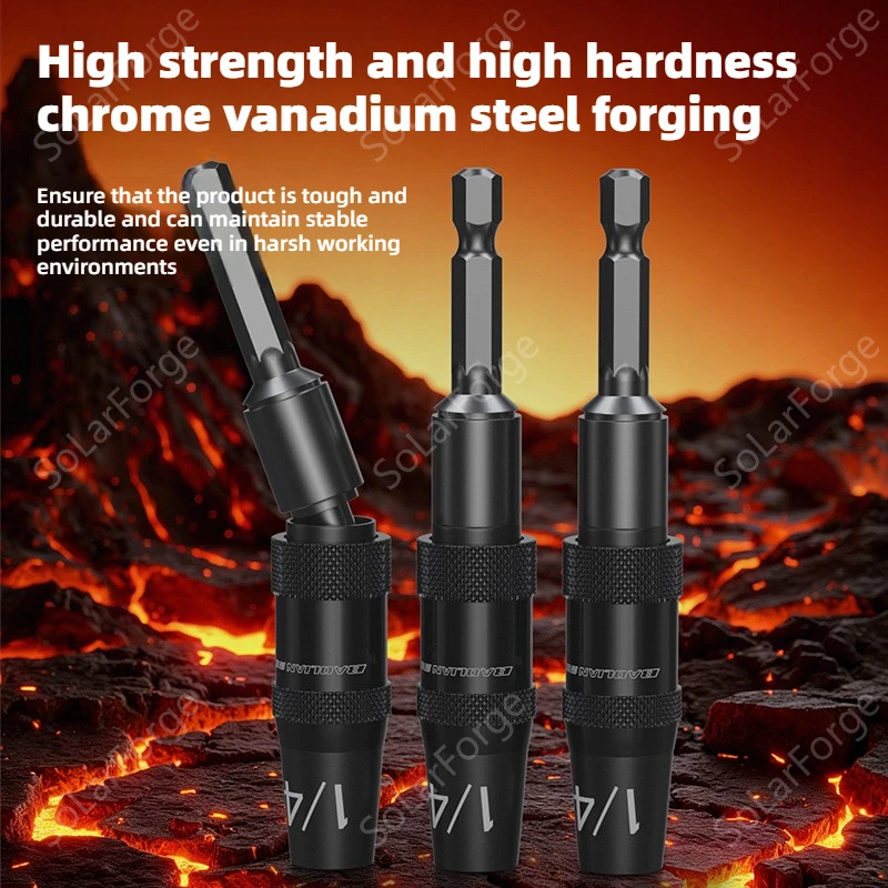 Picture 5: Batch Head Extension Rod, Multi Angle Corner Device Extension 6.35, Adapter Head, Hand Drill, Strong Magnetic Connection Rod