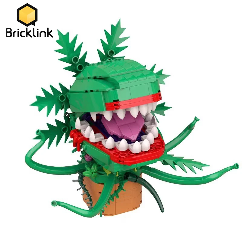 Bricklink Audrey II Chomper Flower Movie Little Shop of Horror Figures Man-Eating Plant Monster Building Blocks Kid Toys Gift