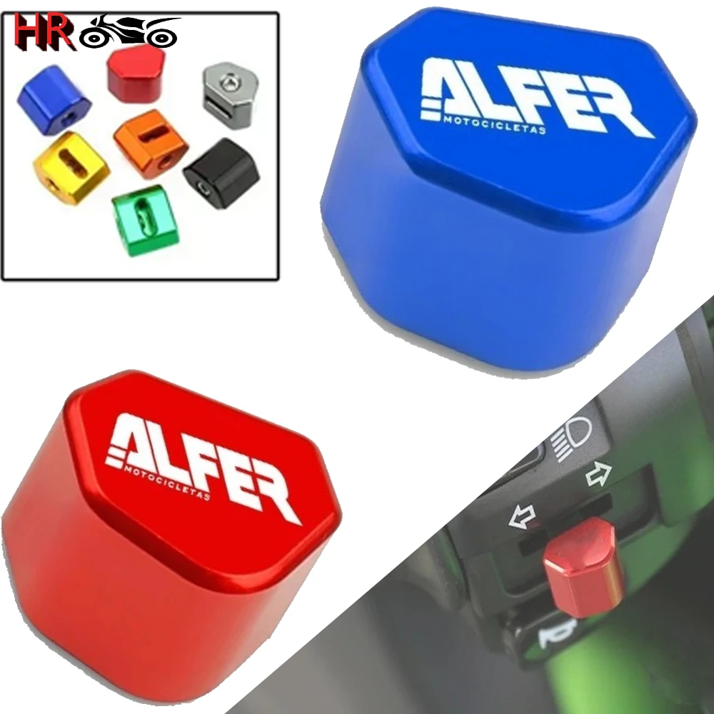 New CNC Locomotive Motorcycle Turn Signal Switch Button Replace Decorate For Alfer vr 250 2000 vr tx Steering Switch Accessories