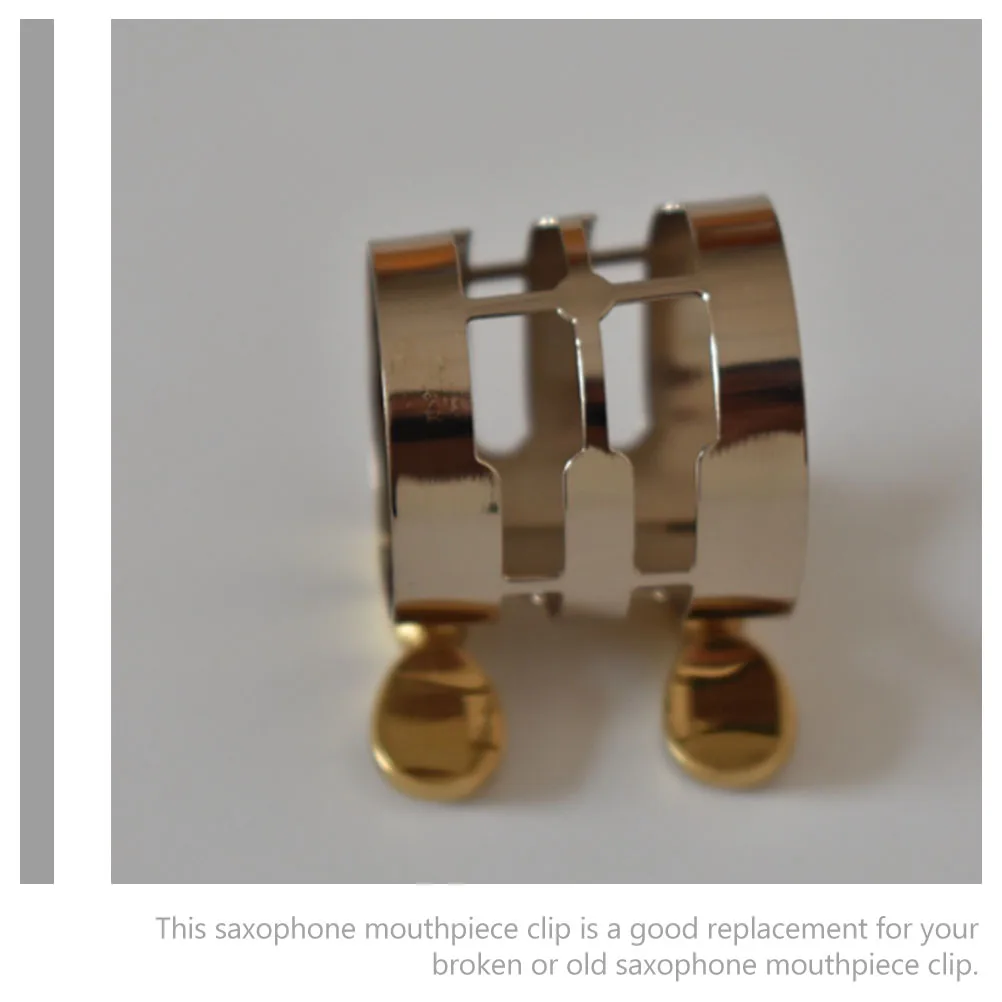 

Saxophone Parts Alto Mouthpiece Metal Clip Wind Instrument Fastener Tenor Kit Cupronickel Durable Reed Musical Accessories