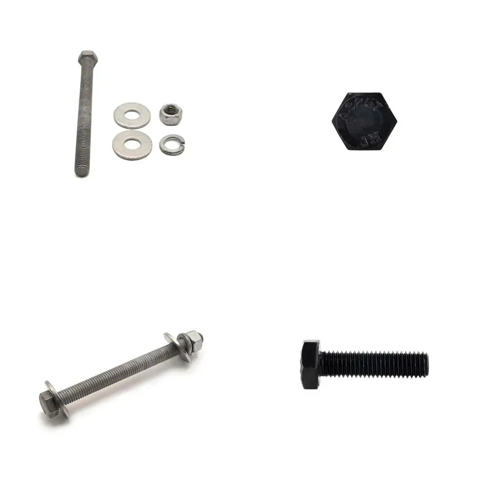 

Hot Dipped Galvanized Hex Bolt Kit 1/2-13 x 7, 25 Sets with 50 Flat Washers, 25 Nuts, 25 Split Lock Washers, Grade A307, Full Th