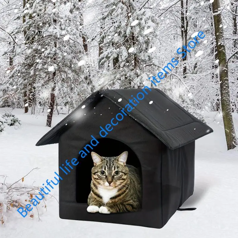 XX9B Breathable House Cats Shelter Ventilation Ensuring Comfort for Homeless Dog in Various Climates Secure Design