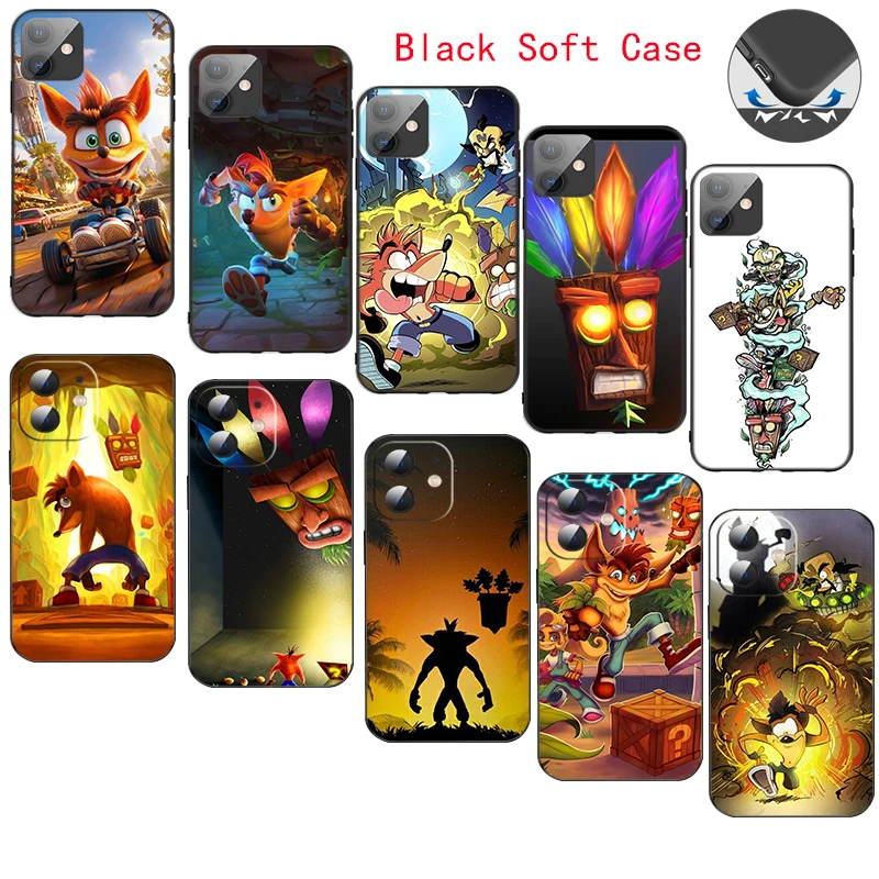 

CR24 Crash Bandicoot Soft Silicone Case for iPhone X XS XR Pro Max 8 7 6 6s Plus SE Cover