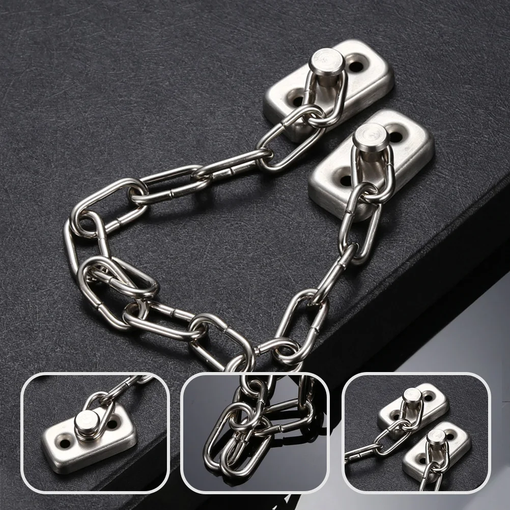 

Stainless Steel Window Door Protective Sash Locks Anti-Theft Chain Locks Household Security Devices