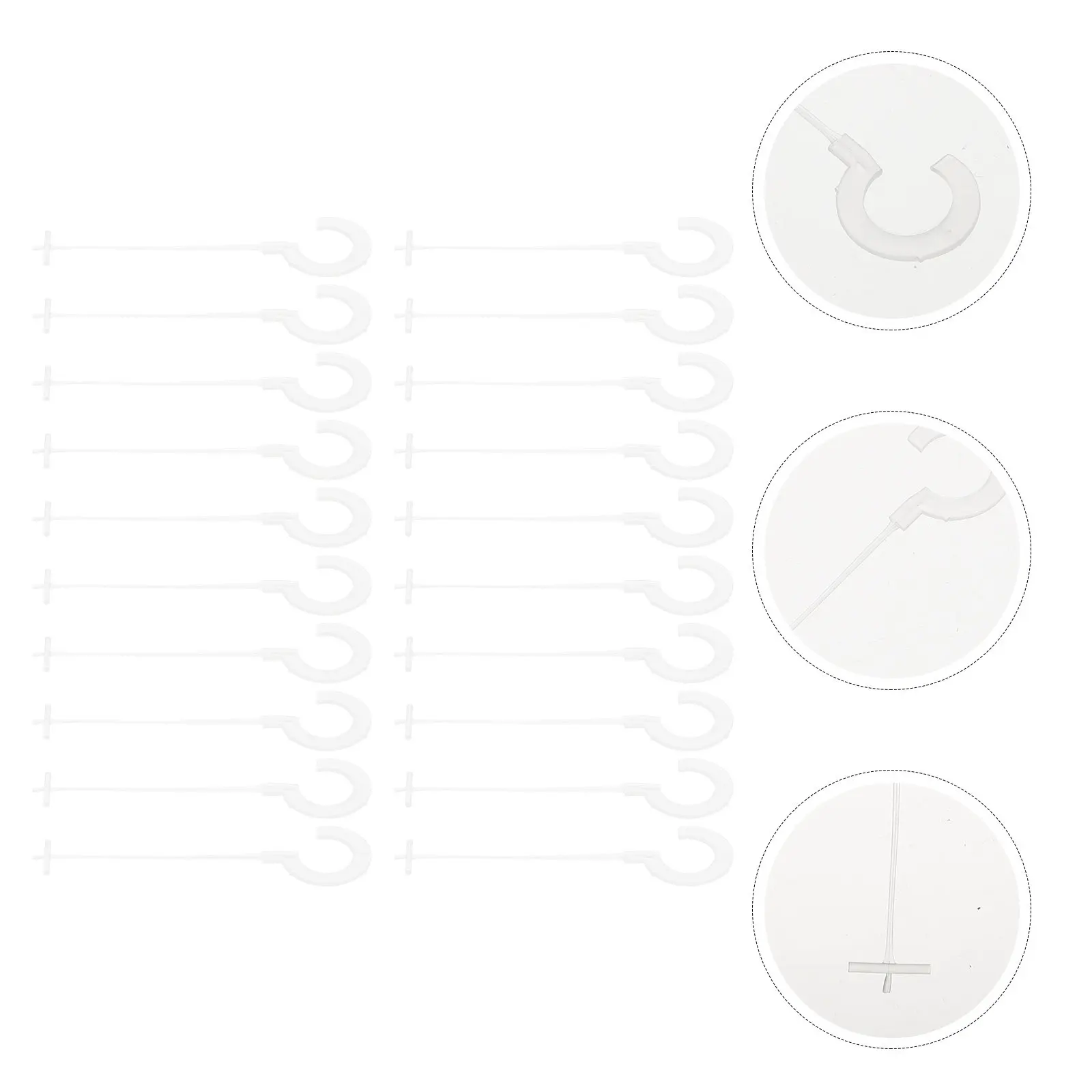 

5000Pcs Hanging Tag Fasteners PP Price Tag Seal Strings Multifunctional Apparel Label Hanging Cord Loop Lock Buckle