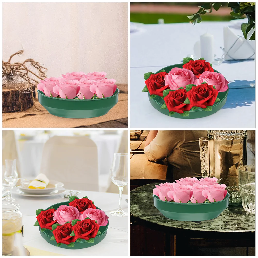 

16Pcs Flower Mud Fixator Plastic Foam Tray Elegant Floral Tray for Flower Arrangement Supplies Floral Design Supplies