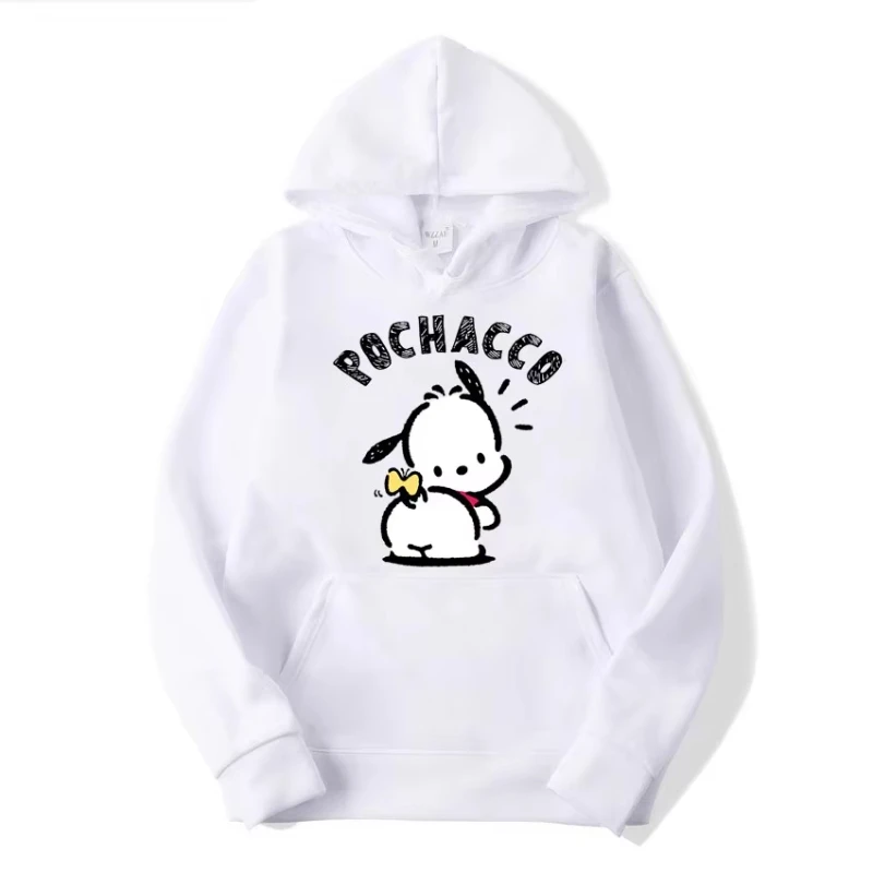 

Men Women Tops Outerwears Blouse Hoodies Harajuku Funny Sweatshirts Pochacco Yellow Hoodies Fashion Leisure Stylish Streetwear