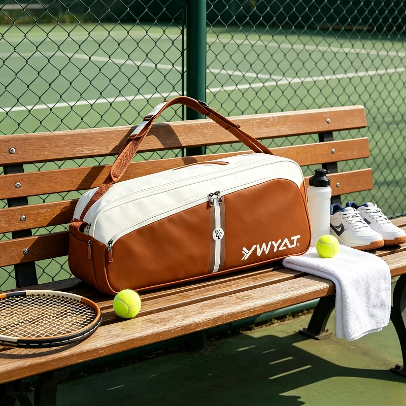 Multi Functional Large Capacity Badminton Bag, Handheld Backpack Tennis Storage Pouch, Scratch Proof Sturdy Durable Sports Bag