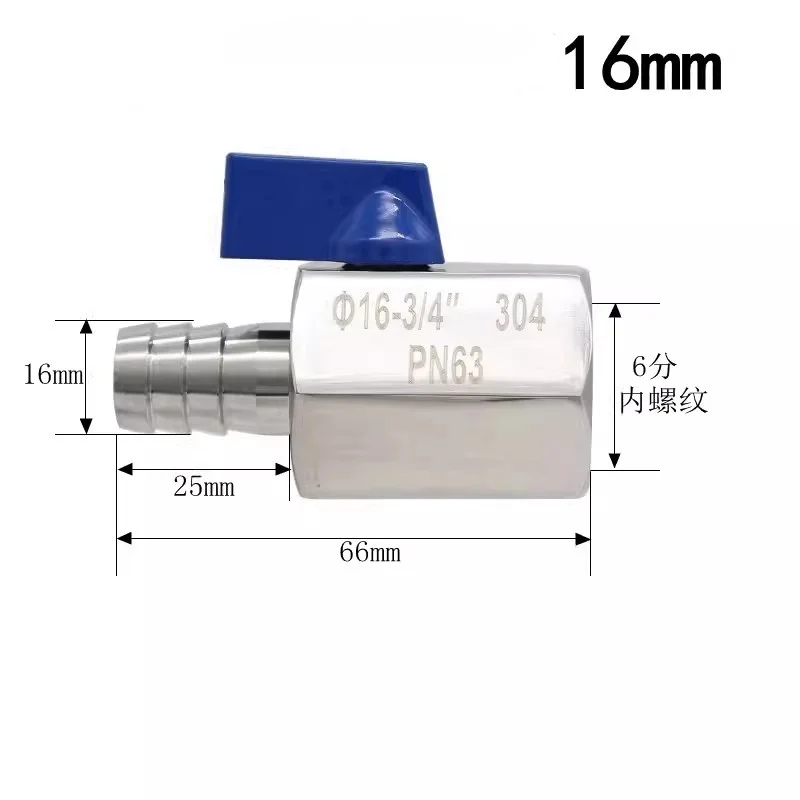 

Reverse Handle3/4 inch Internal thread,High Pressure Ball Valve,SS304 Mini Pagoda Ball Valve,Pagoda adapter 2 way ball valve BSP