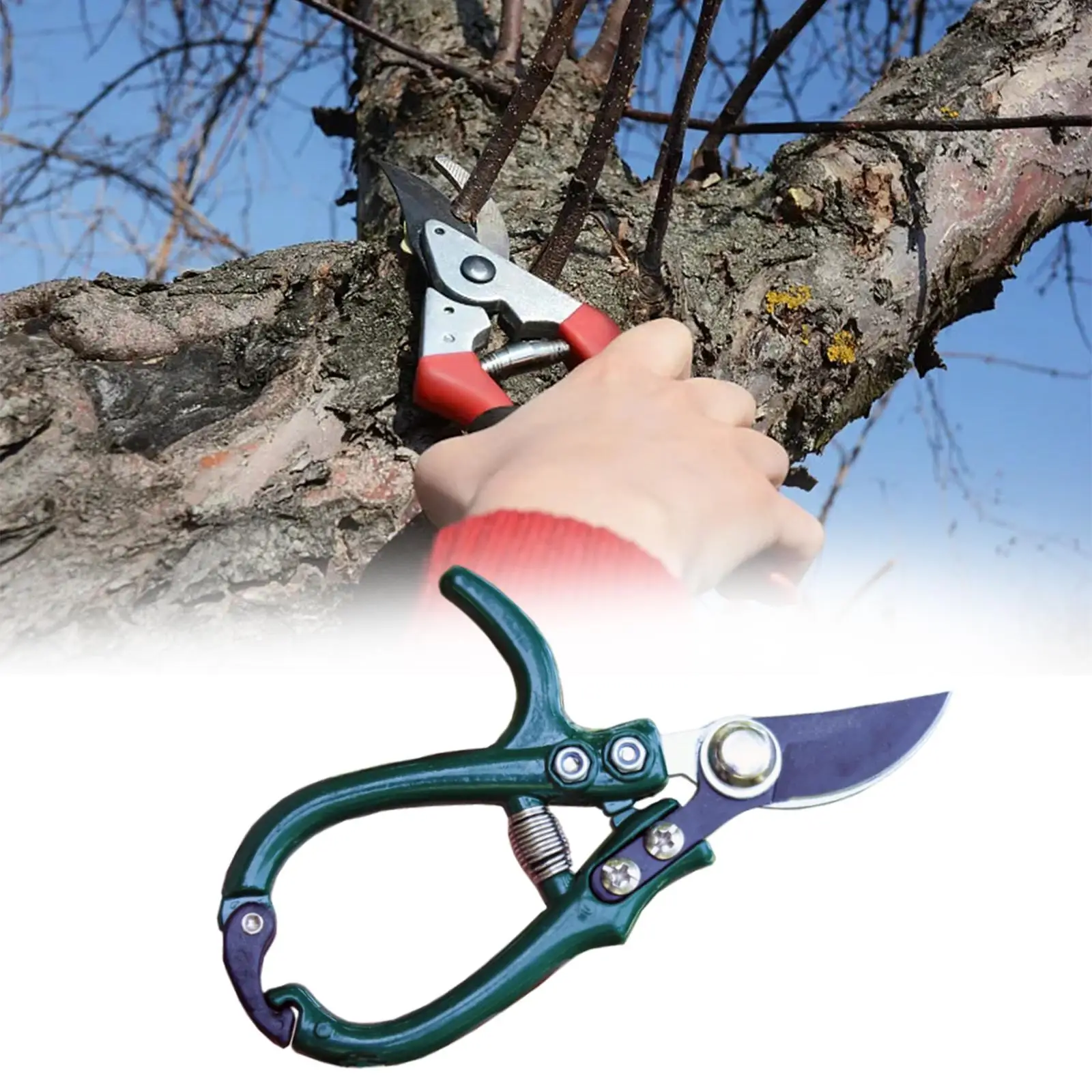 Garden Shear High Carbon Steel Cutter Aluminum Alloy Handle Garden Scissors Bonsai Cutter Multifunctional Pruners Pruning Shear