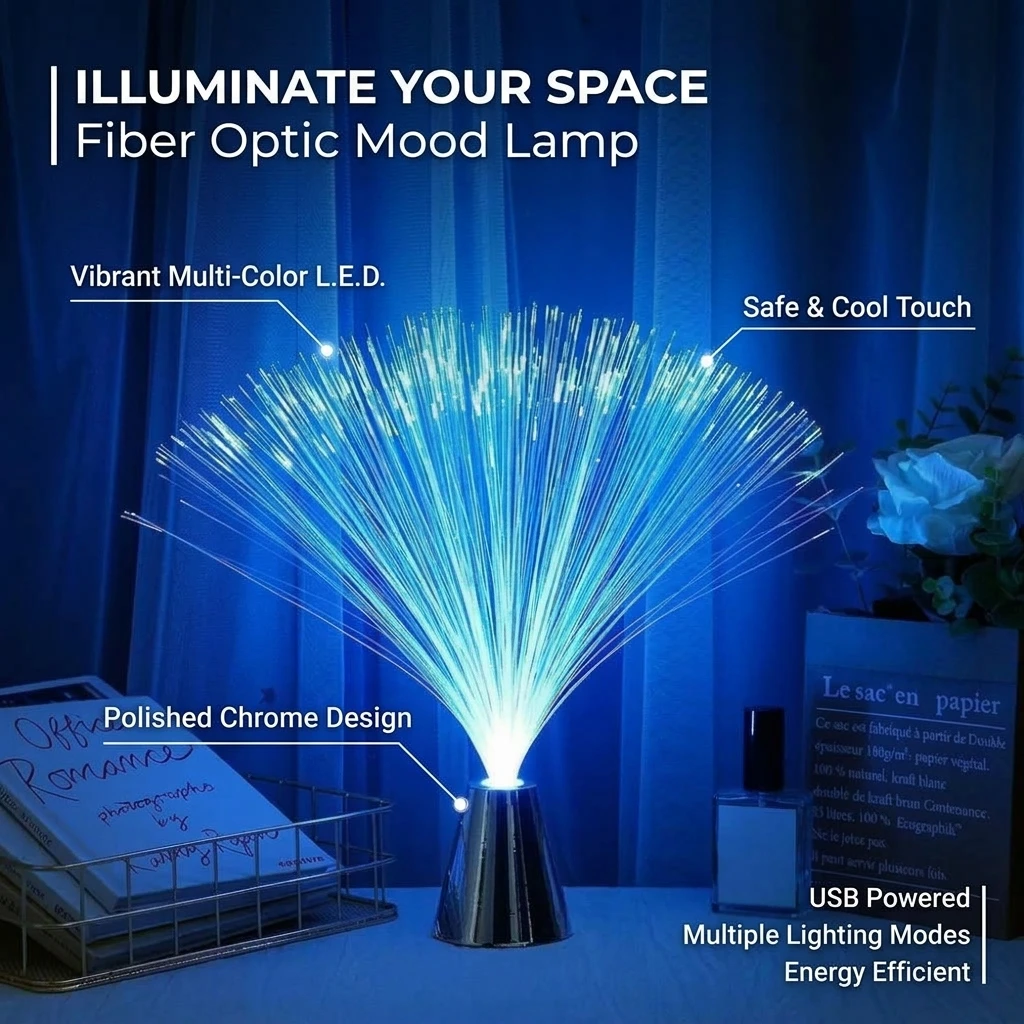 LED Fiber Optic Lamp Multicolor Star Sky Light For Holiday Wedding Centerpiece Optic Fiber LED Night Lighting Decor lamp