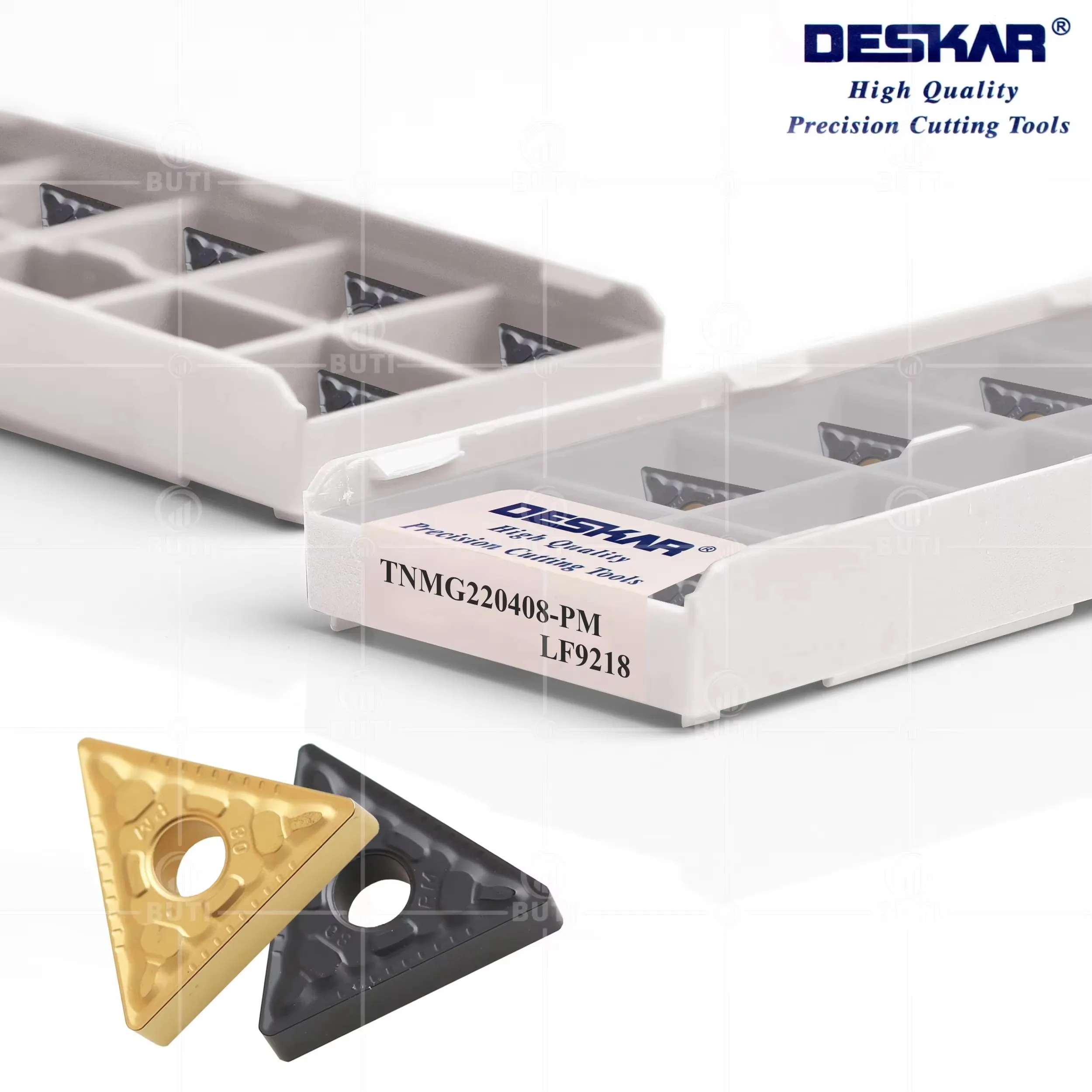 TNMG220408 TNMG220412-PM LF9018 LF9118 LF9218 DESKAR Original 10Pcs Lathe Turning Blade For Processing Steel Cutting Tool Blade