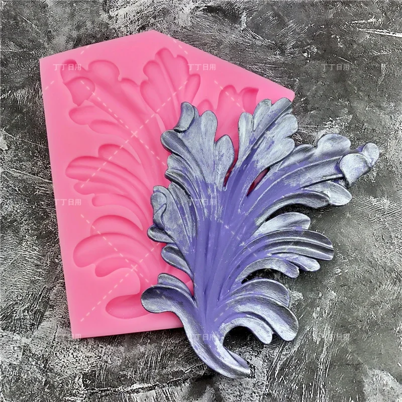

Soft Classic Flower Totem Chocolate Silicone Mold Fondant Cake Jelly Decoration Baking Tool Moulds Reusable Material