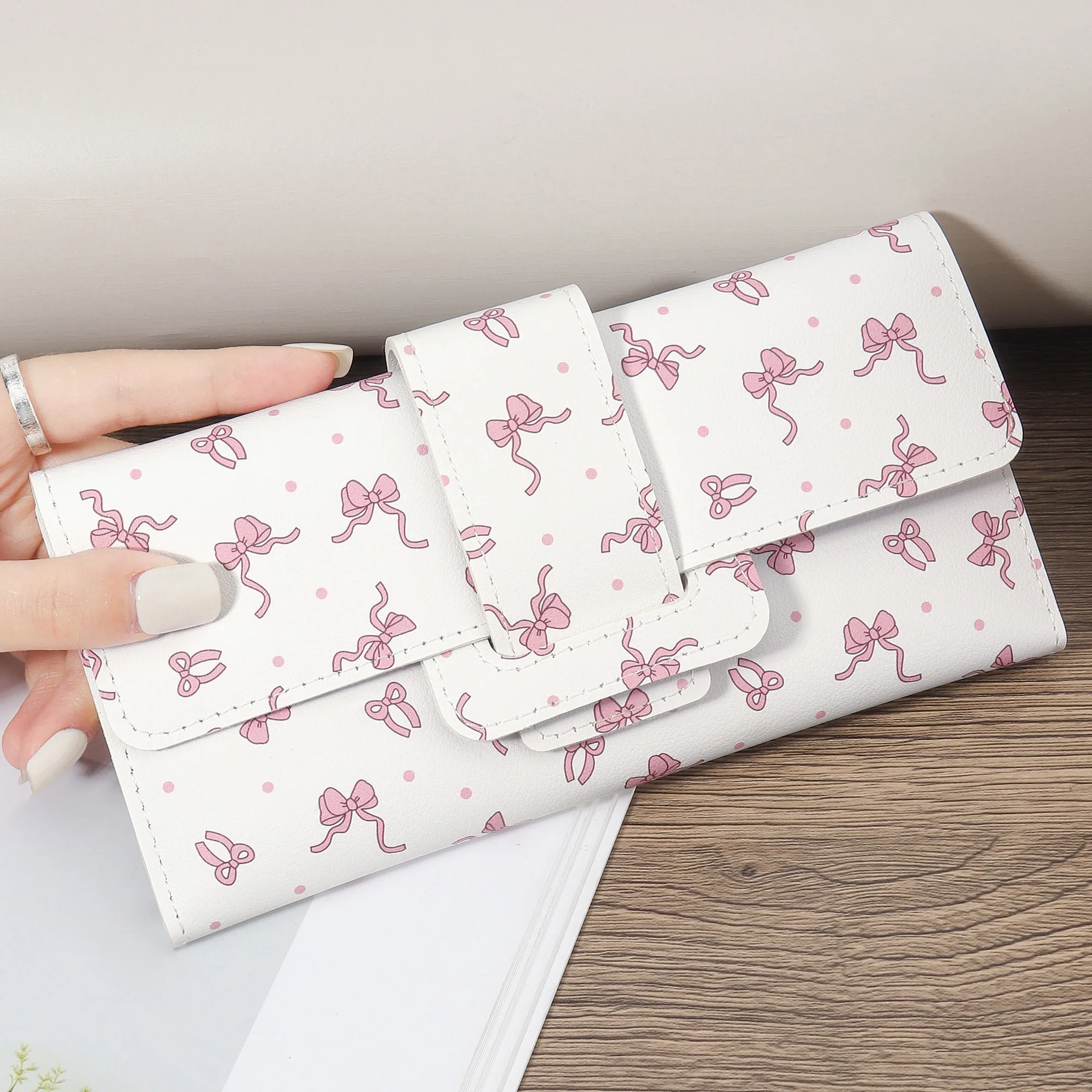 

New Fashionable Women's Letter Detail Long Wallet, Fashionable Wallet With Multiple Card Slots, Women's Multi Functional Ultra T