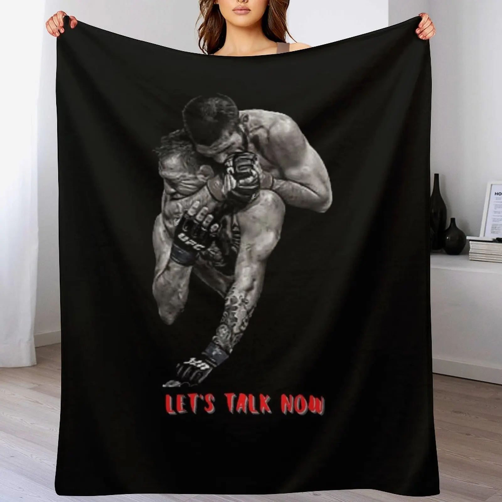 Khabib Nurmagomedov Throw Blanket Luxury Brand Custom Plush Blankets