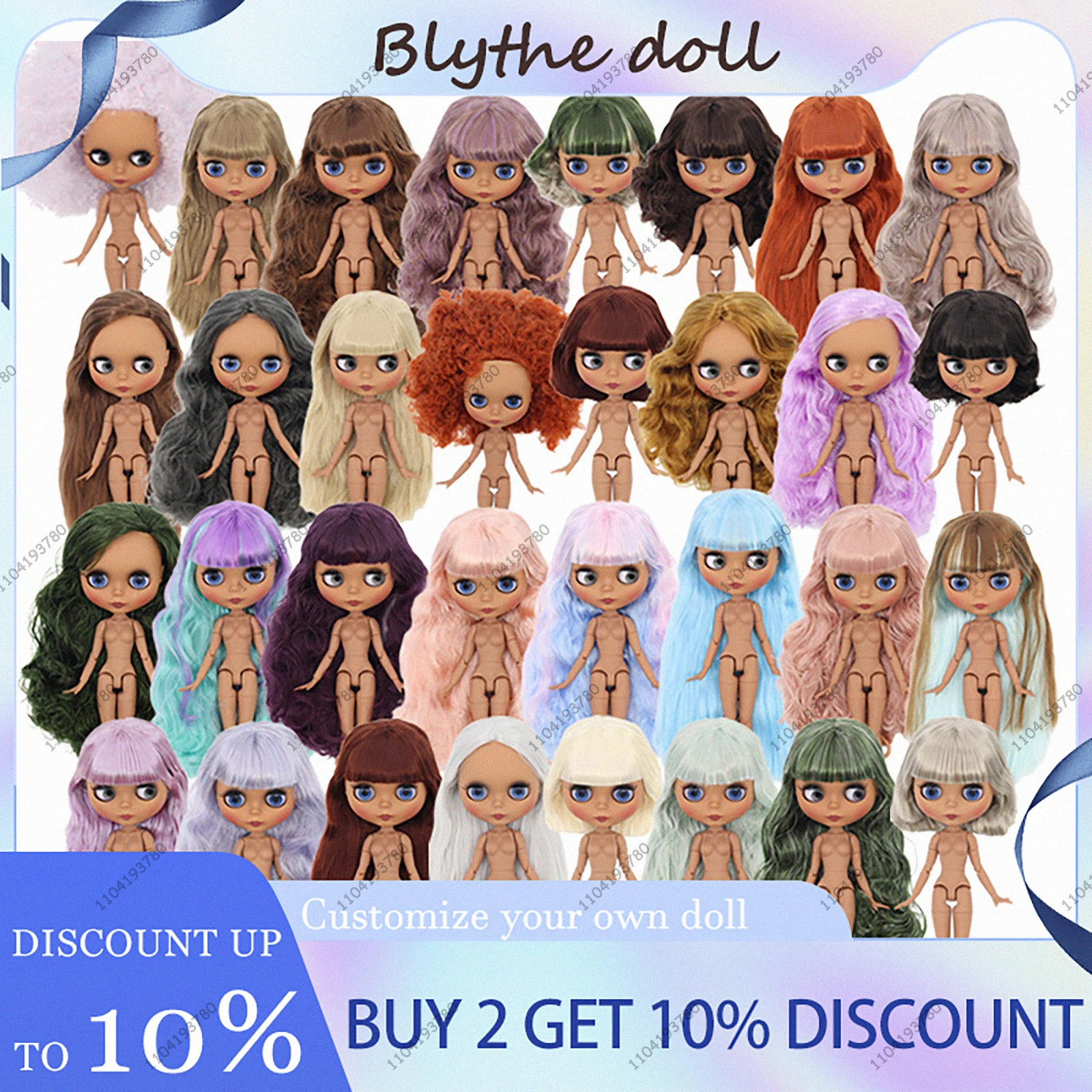 

ICY DBS Blyth Doll 19 суставов 30 см Body BJD Doll Tan Skin & Matte Face Ручная роспись Готовый макияж DIY Прическа Стиль Костюм Подарок
