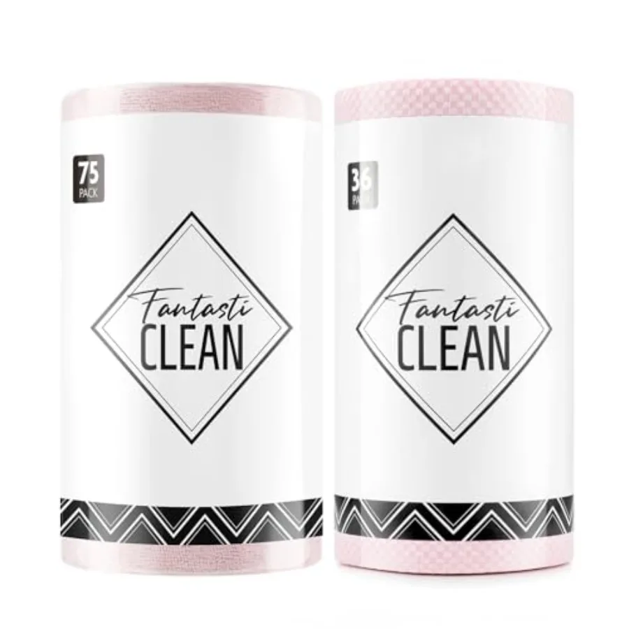 

Tear-Away Microfiber Cleaning Cloth Roll Reusable Washable Kitchen Towels Super Absorbent Dish Cloths