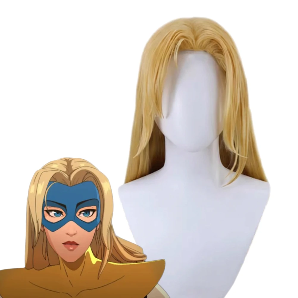 

Парик для косплея Game Dis Dispatch Blonde Blazer, желтые волосы, аксессуары для женского ролевого костюма, реквизит для Хэллоуина и карнавала