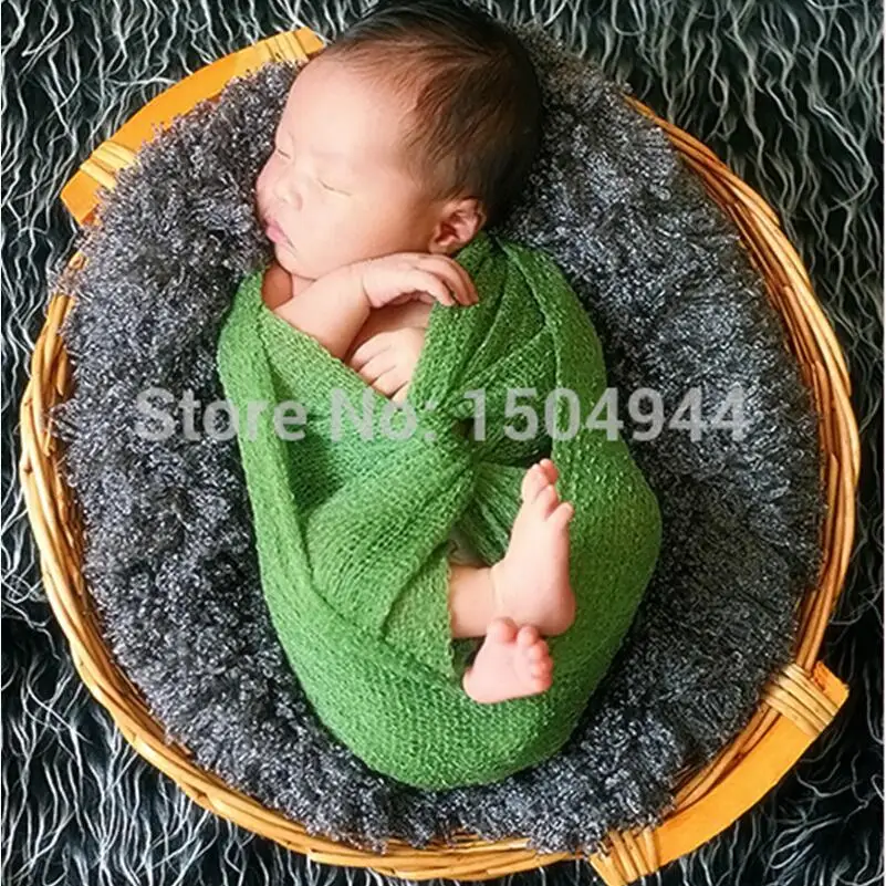 Faux fur(75*50cm) Short Pile Fabric Blanket Basket Stuffer Basket Filler Newborn photography props