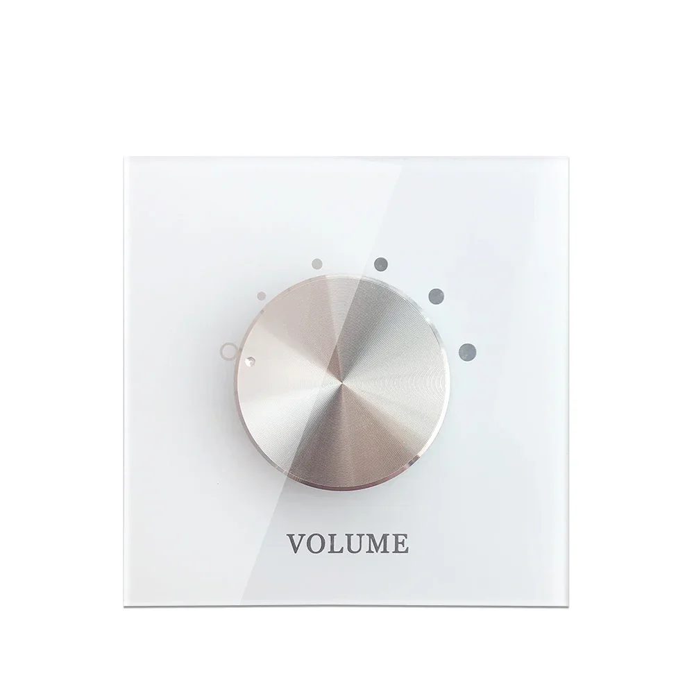 Tuning Switch Sound Control Panel 4-8ohm Volume Controller Five Segment Dual Channel Audio Fixed Adjustment Knob Music Regulator