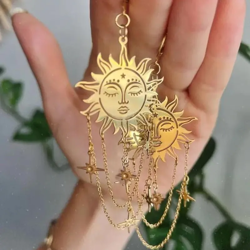 Customized-Border Trade Bohemian Fashion Copper and Tassel Chain Earrings Factory Direct Sale