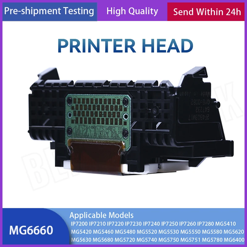 

Печатающая головка MG6660, печатающая головка QY6 0082 для Canon MG6680 MG6820 MG6880 MG6821 MG6822 MG5721 IP7200 IP7250 MG5520, печатающая головка