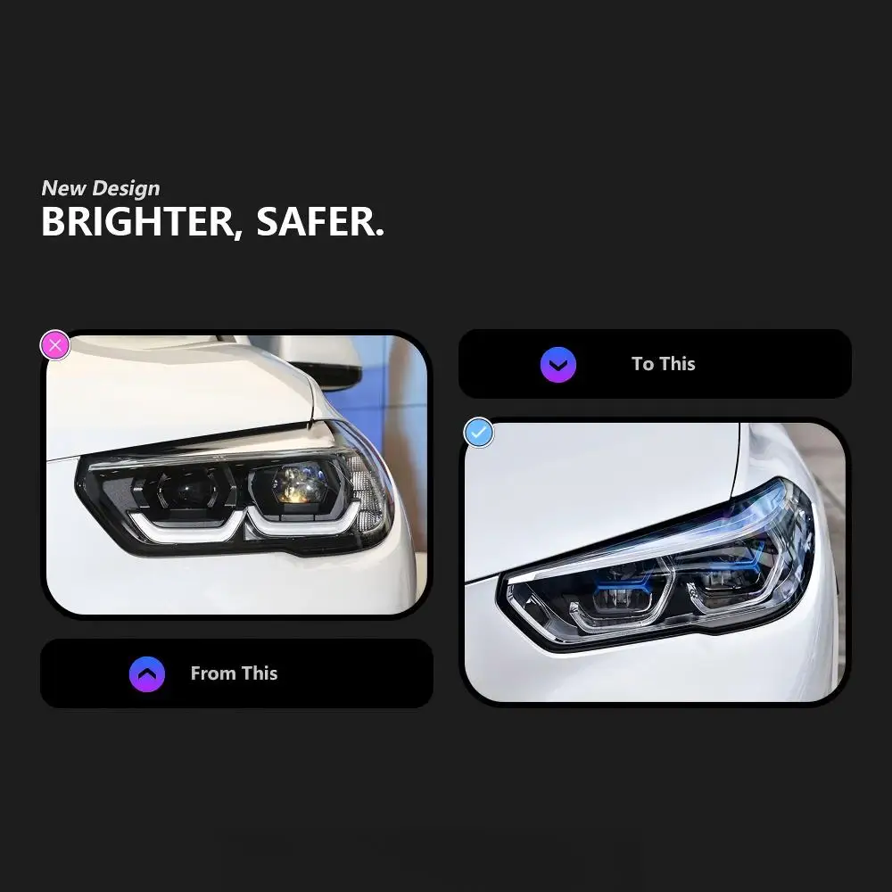 Car Styling Head Lamp for BMW X5 G05 LED Headlight Projector Lens 2019-2023 X6 G06 Headlights Front DRL Automotive Accessories