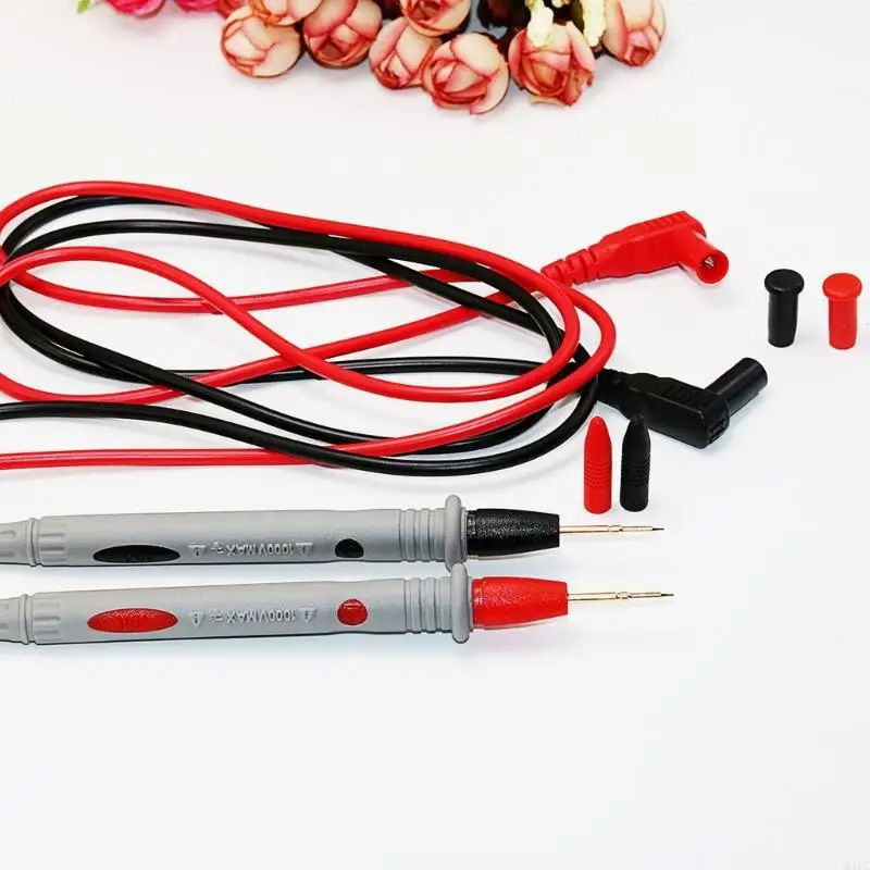 Cable prueba multímetro silicona M4YC para diagnósticos precisos en circuitos electrónicos