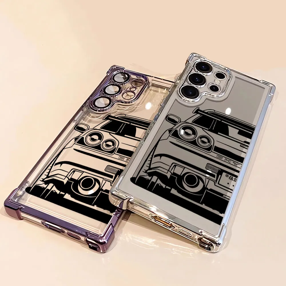 Coque pour Samsung Galaxy S25 Plus S24 S20 FE S22 Ultra s24ultra s24fe S23 S21FE S25, couverture Ultra douce, JDM Dream Car