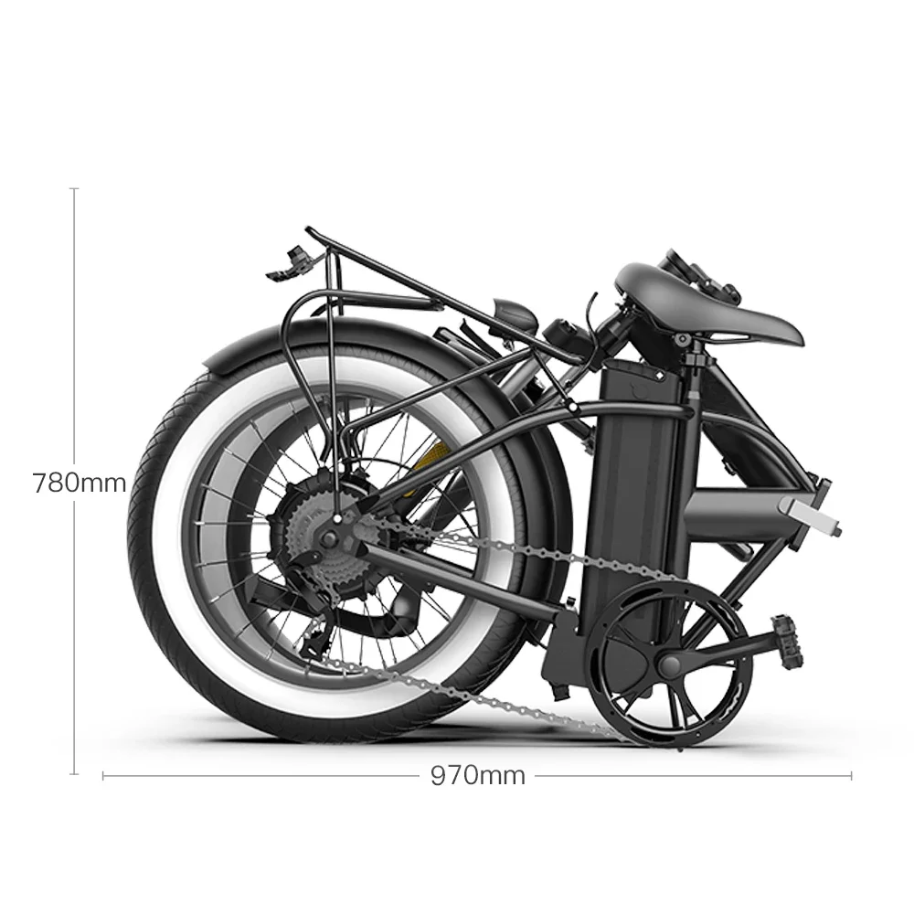 20 Inch 48v 500W Fat Tires Foldable Bike