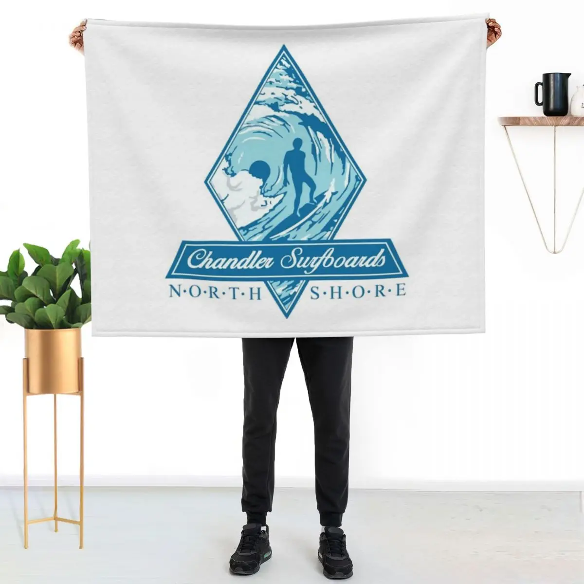 Chandler Surfboards North Shore Throw Blanket Single Furrys christmas gifts for winter Luxury Thicken Bed Fashionable Blankets
