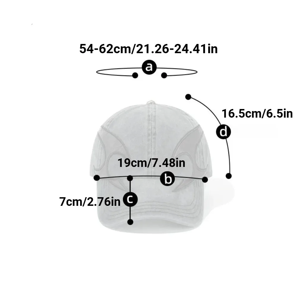 Dark Flame Embroidered Denim Baseball Cap - Washed Distressed Trucker Hat, for Couples Streetwear Fashion, Hip-hop Headwear