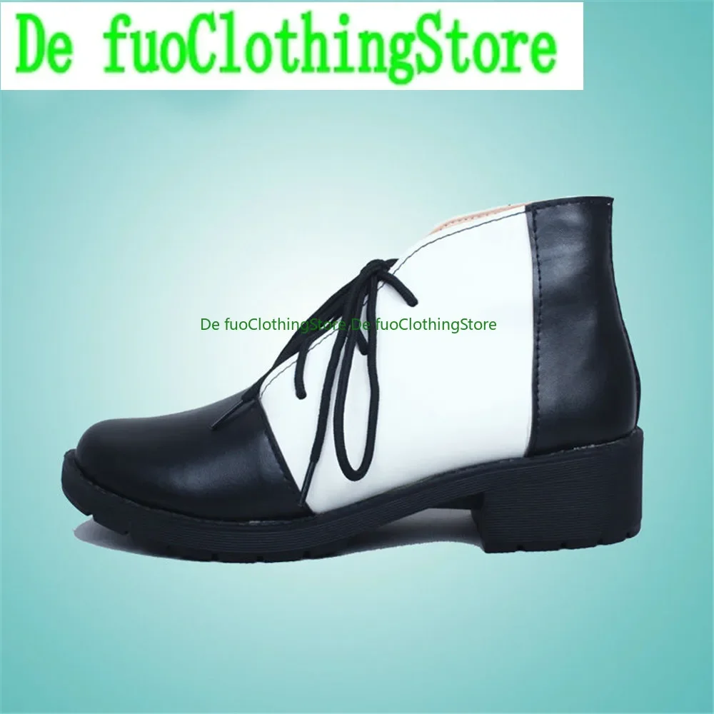 متجر أحذية DefuoClothing Black Butler Ciel Phantomhive أحذية كوسبلاي أحذية لعبة الهالوين