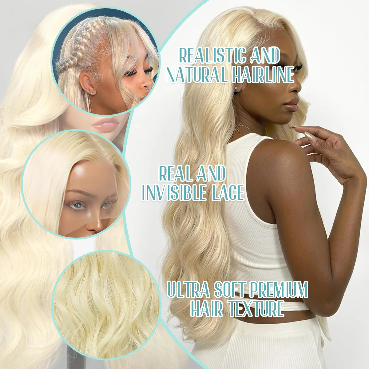 باروكة شعر بشري أشقر 613 بتموج - مراجعة 613 Blonde Body Wave Lace Front Wig وسعره