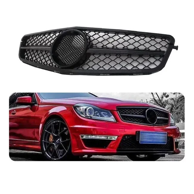 manufacturer wholesale Front Grille for Mercedes Benz C Class W204 AMG 2008-2014 Bumper Grille