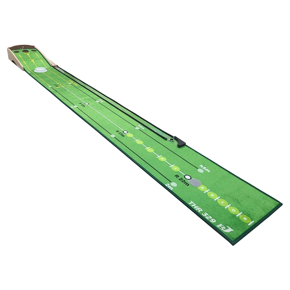 جديد Thr السرو الخشب جولف وضع ممارسة حصيرة مضرب حصيرة عودة صامتة 329 الأخضر