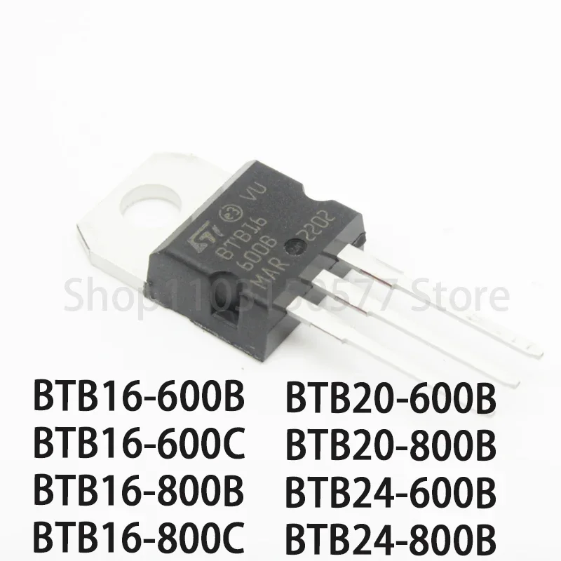 1 Stuk BTB16-600B BTB16-600C BTB16-800B BTB16-800C BTB20-600B BTB20-800B BTB24-600B BTB24-800B To220