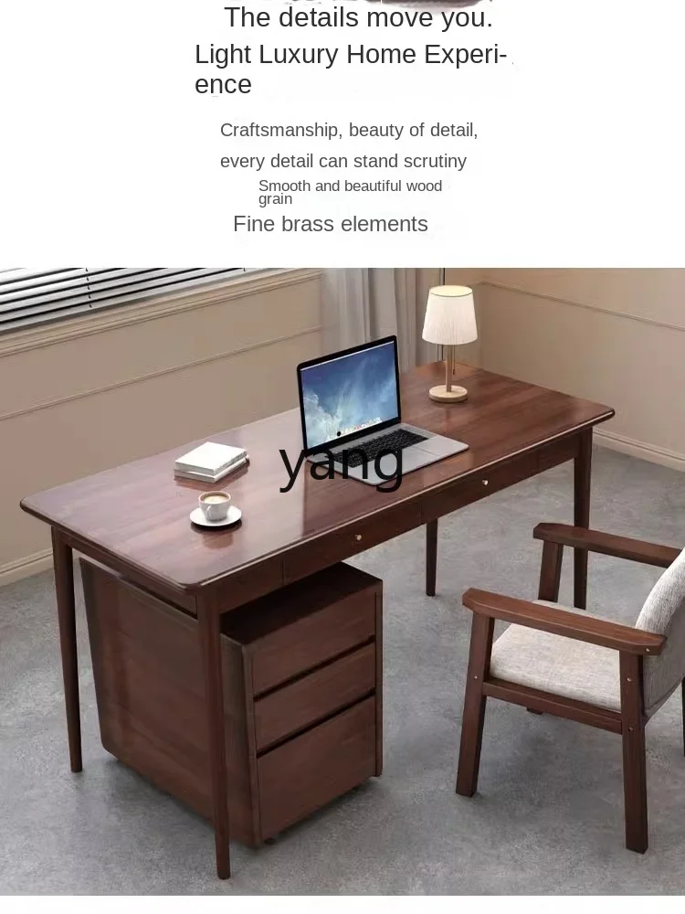 L'm'm solid wood desk Nordic modern simple study furniture set