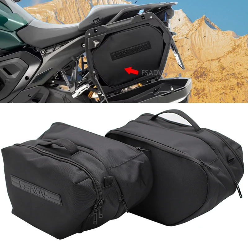 2025 NEW 2PCS Luggage Bags Waterproof Travel Saddle Inner Bag For BMW R1300GS R 1300 GS GS1300 R 1300GS Adventure 2023 2024 2025