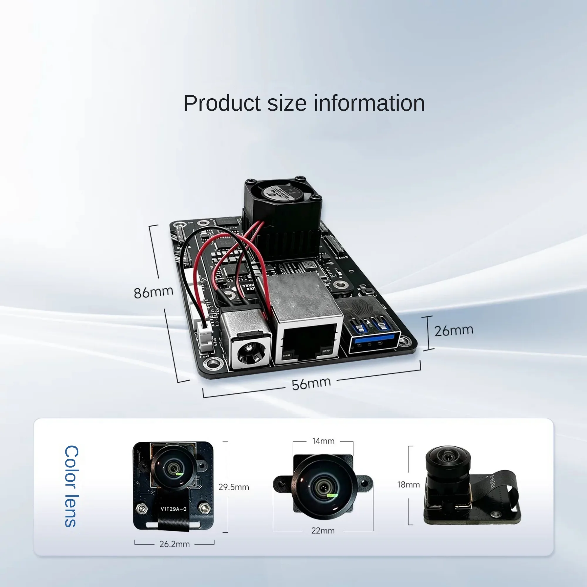 NCZOBOE Camera Robot Robot Car 4P Global Shutter, High Frame Rate, High Computing Power Quad Camera RDK Vision System