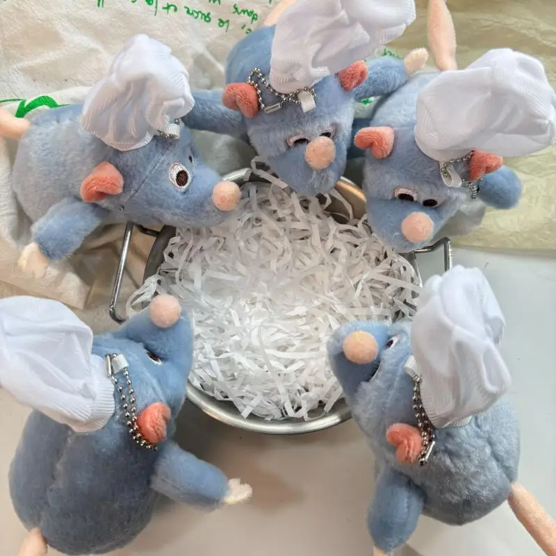 

Kawaii Disney Chef Ratatouille Plush Toys Keychain Creative Cartoon Backpack Pendant Doll Friends Birthday Gift Accessories