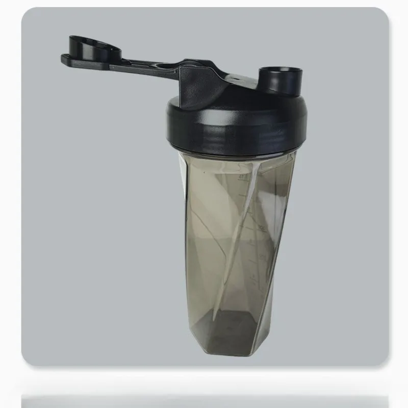

1pc Portable Protein Shaker 600ml Fitness Bottle with Wire Whisk Ball for Fitness Enthusiasts Athletes Perfect for Outdoor Gym