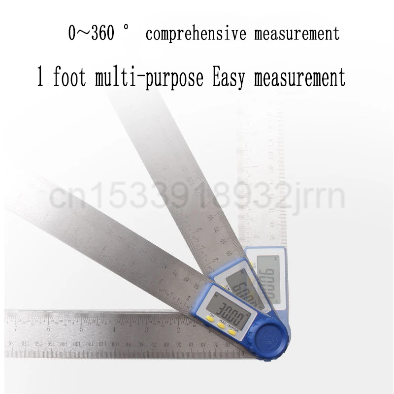 Digital Display Angle Ruler 200/300mm High Precision Angle Measuring Instrument Multifunctional Electronic Protractor Ruler